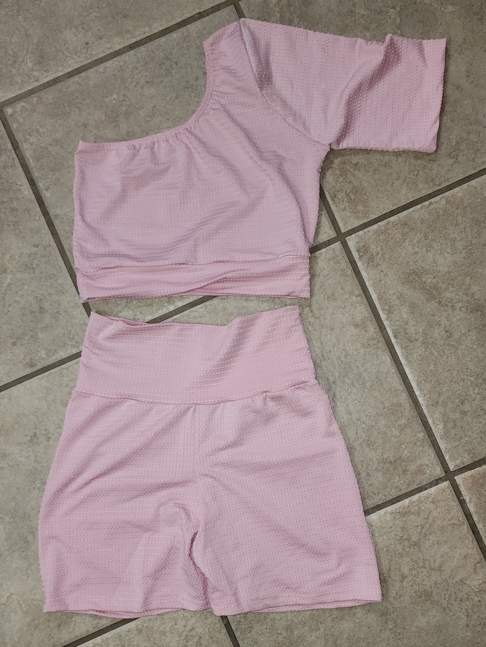 Pink Active Shorts Set - Soft Stretch